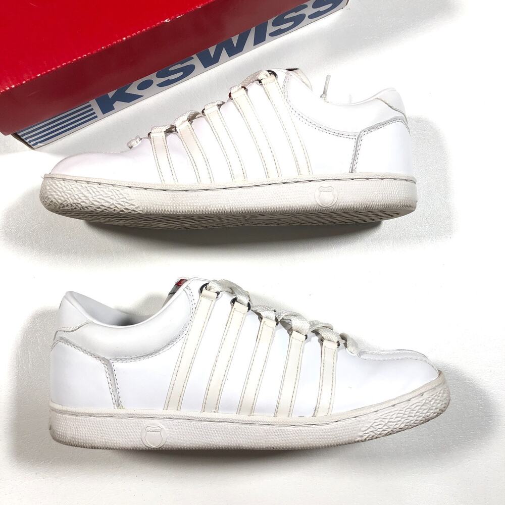 K-Swiss Classic Varsity Low Sneakers Shoes White size 6.5 S1